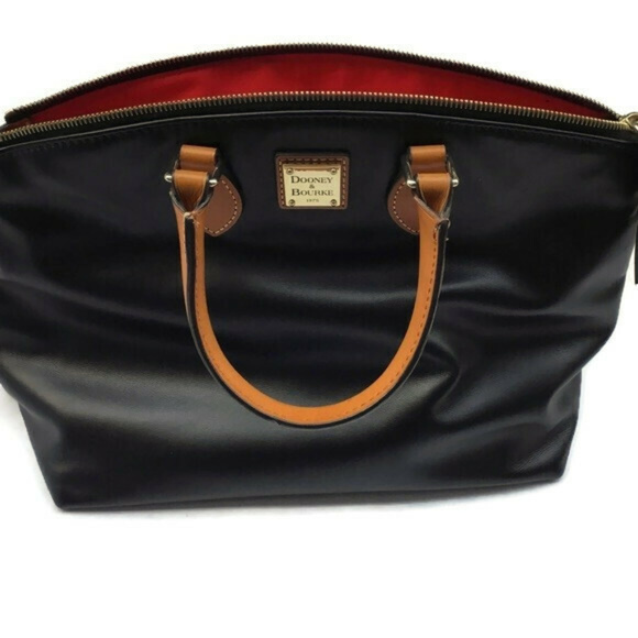 Dooney & Bourke Smooth Leather Domed Satchel - Picture 2 of 5